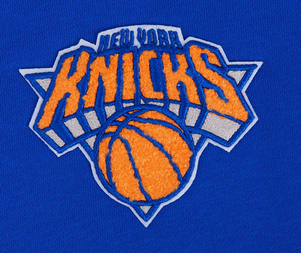 NBA NEW YORK KNICKS CLASSIC WOMEN'S FLC HOODIE DRESS (ROYAL BLUE) - Image 6