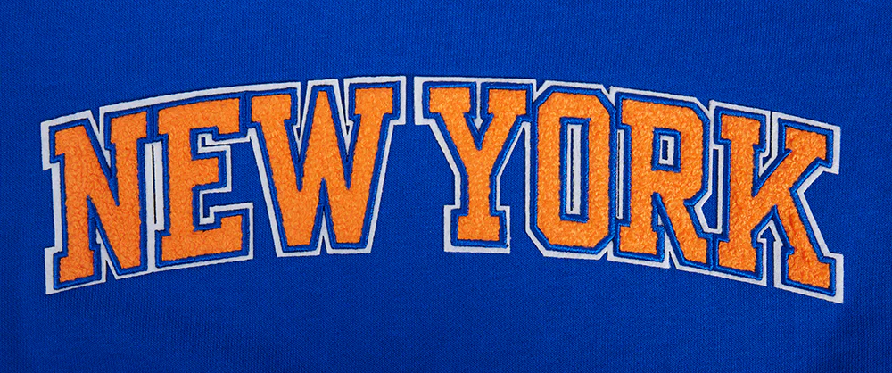 NBA NEW YORK KNICKS CLASSIC WOMEN'S FLC HOODIE DRESS (ROYAL BLUE) - Image 7