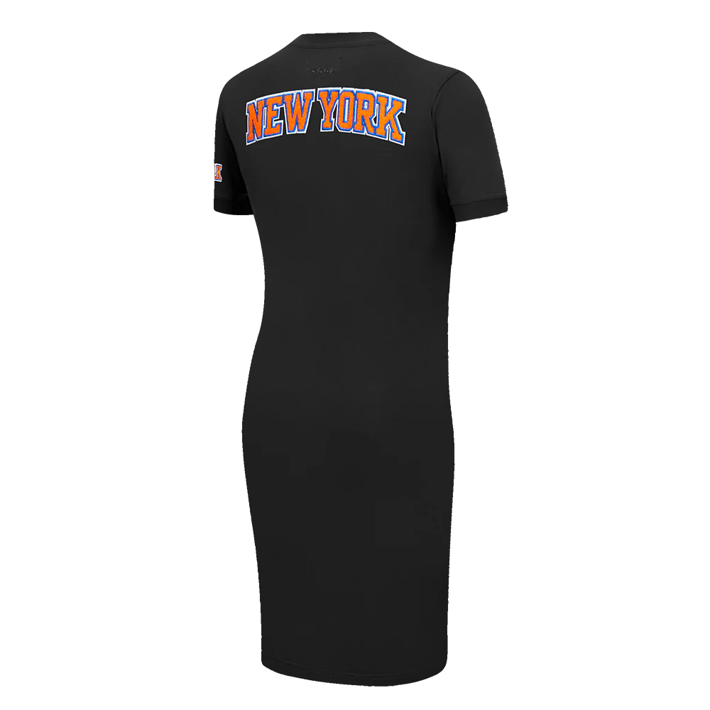 NBA NEW YORK KNICKS CLASSIC WOMEN'S BODYCON DRESS (BLACK) - Image 4
