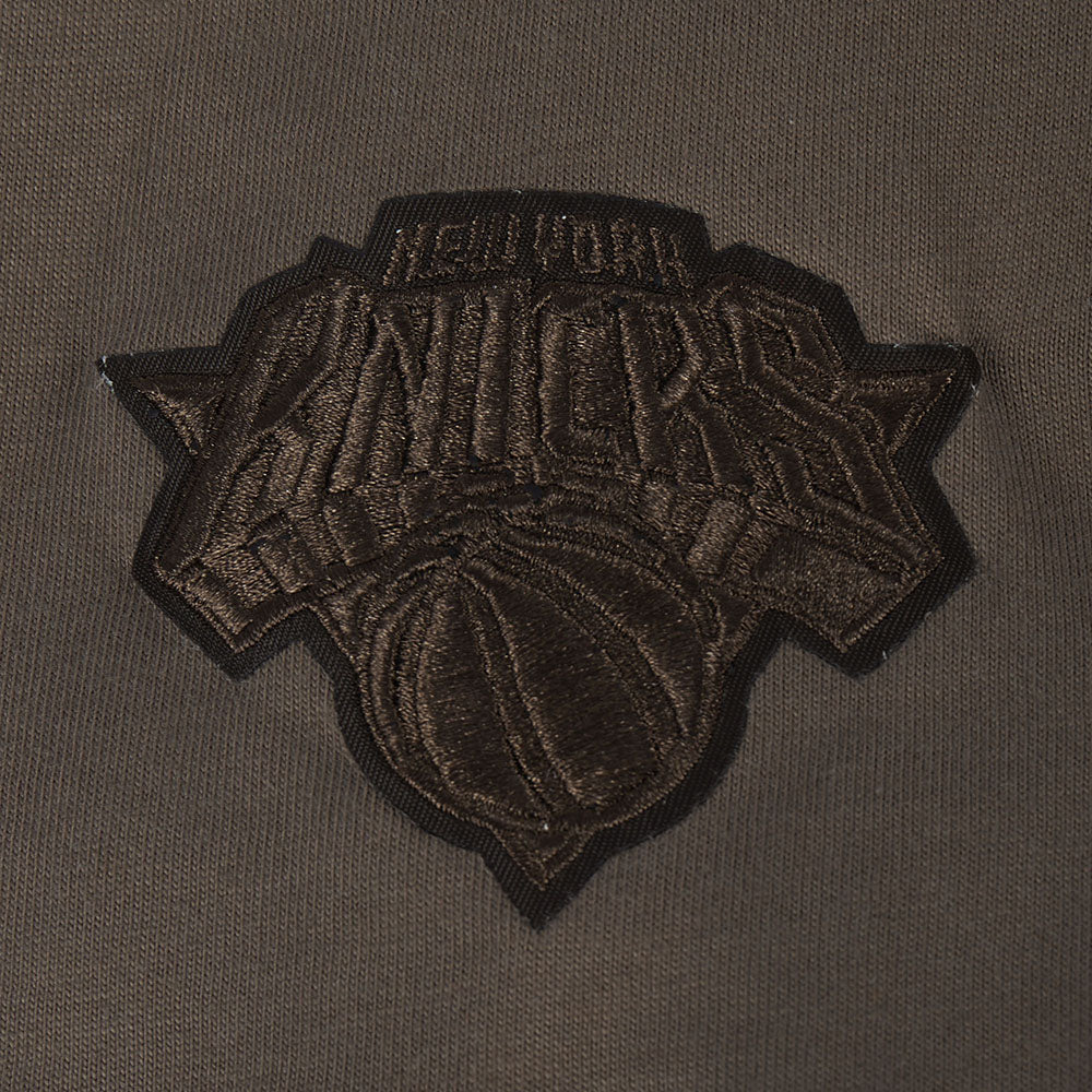 NBA NEW YORK KNICKS NEUTRAL BIG GIRLS SS BOXY TEE (DARK TAUPE) - Image 7