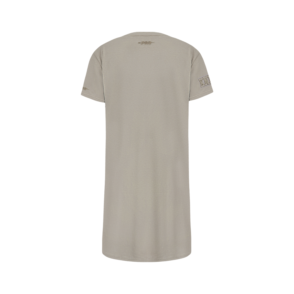 NBA NEW YORK KNICKS NEUTRAL BIG GIRLS TEE DRESS (TAUPE) - Image 3