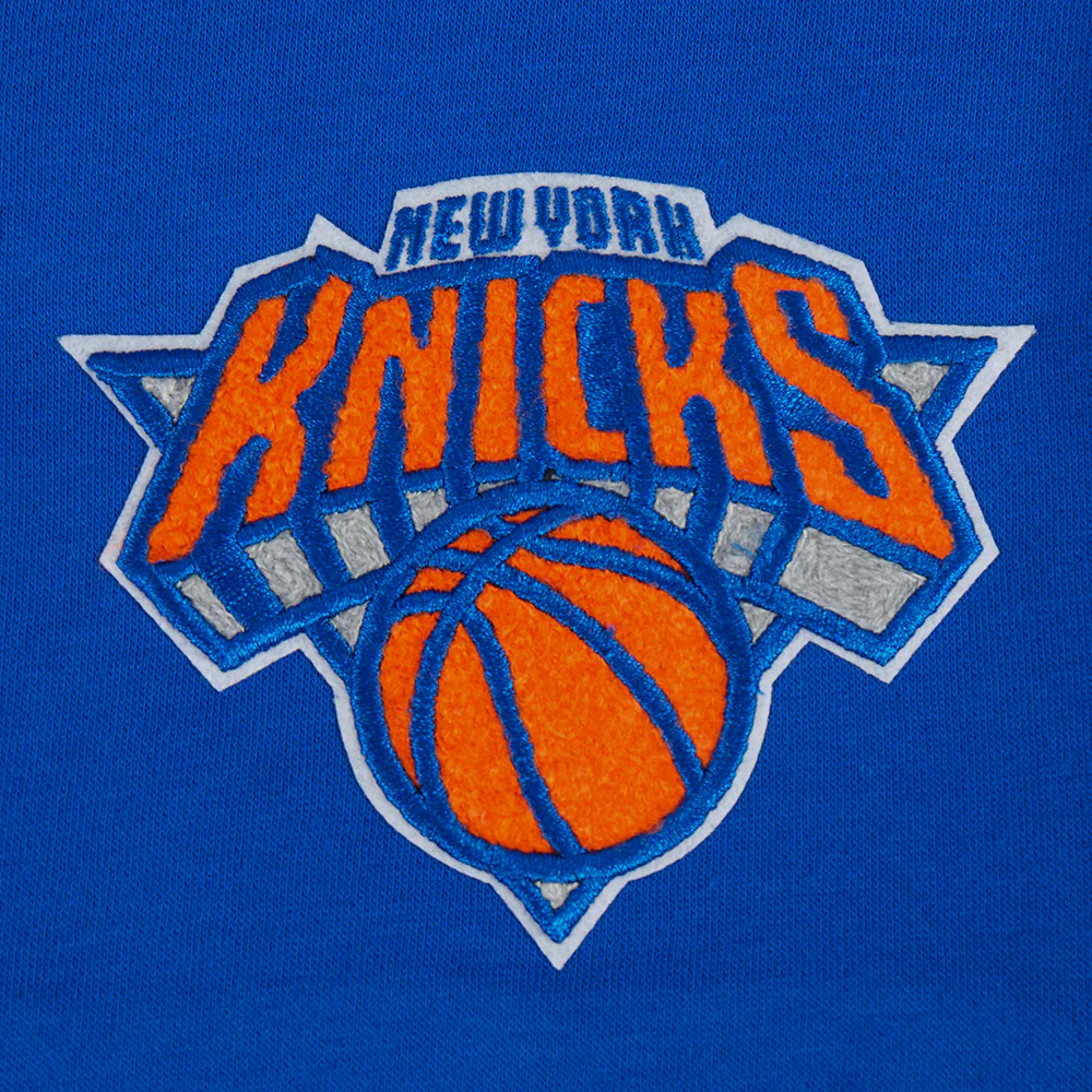 NBA NEW YORK KNICKS CLASSIC BIG GIRLS FLEECE FULL ZIP HOODIE (ROYAL BLUE) - Image 6