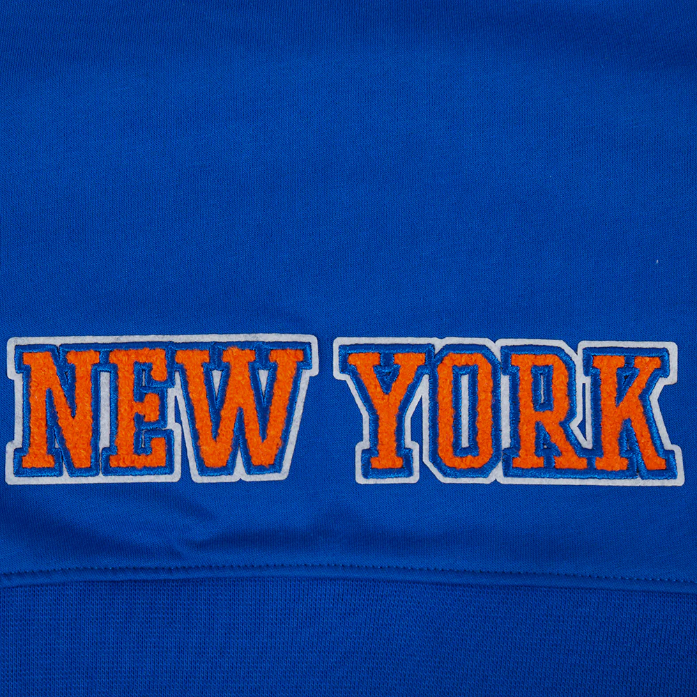NBA NEW YORK KNICKS CLASSIC BIG GIRLS FLEECE FULL ZIP HOODIE (ROYAL BLUE) - Image 7
