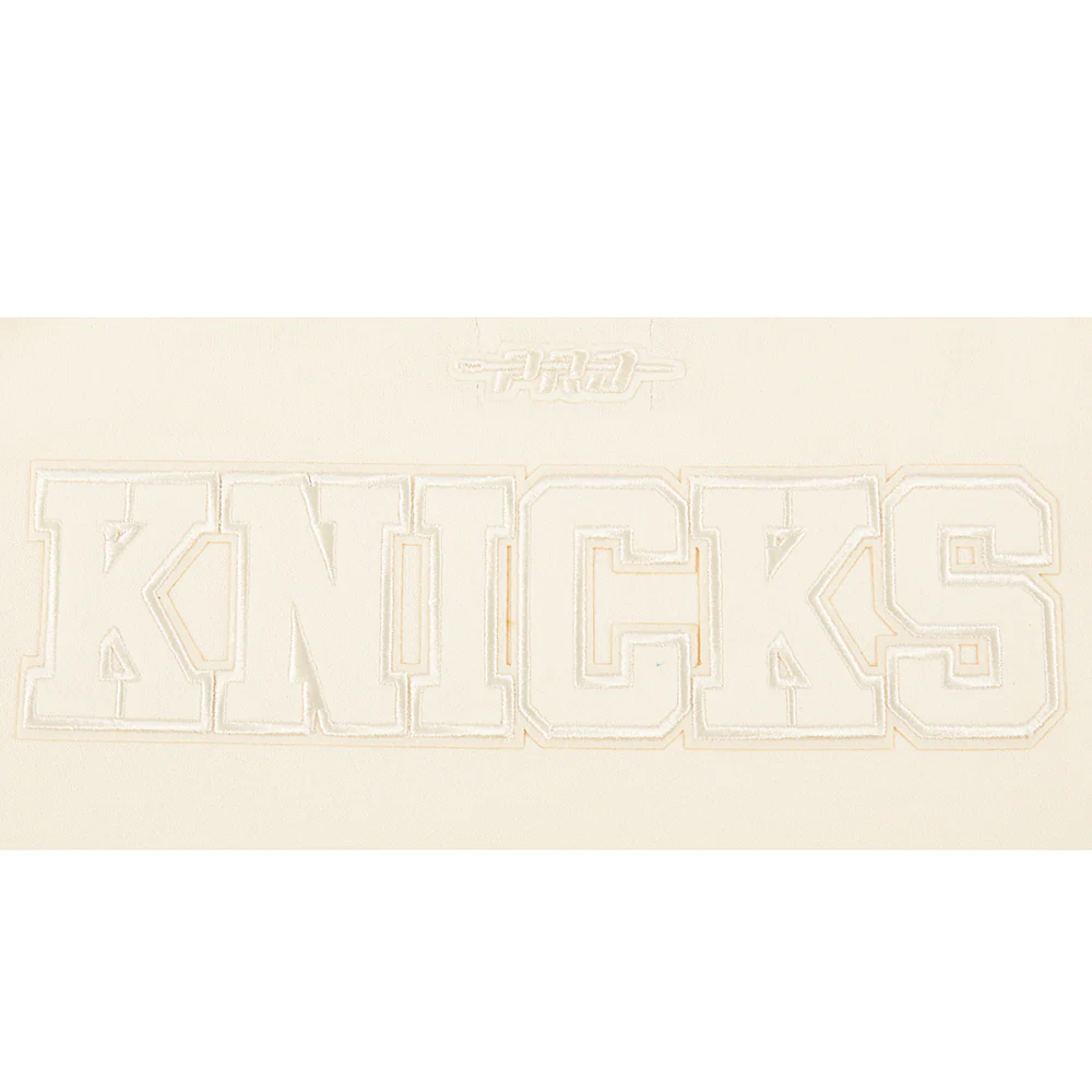NBA NEW YORK KNICKS NEUTRAL BIG GIRLS FLEECE CREWNECK (EGGSHELL) - Image 7