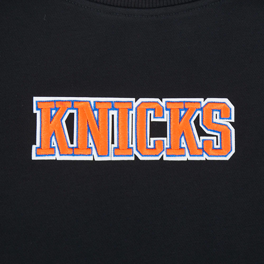 NEW YORK KNICKS WINGSPAN WOMEN'S FLC CREWNECK (BLACK) - Image 7