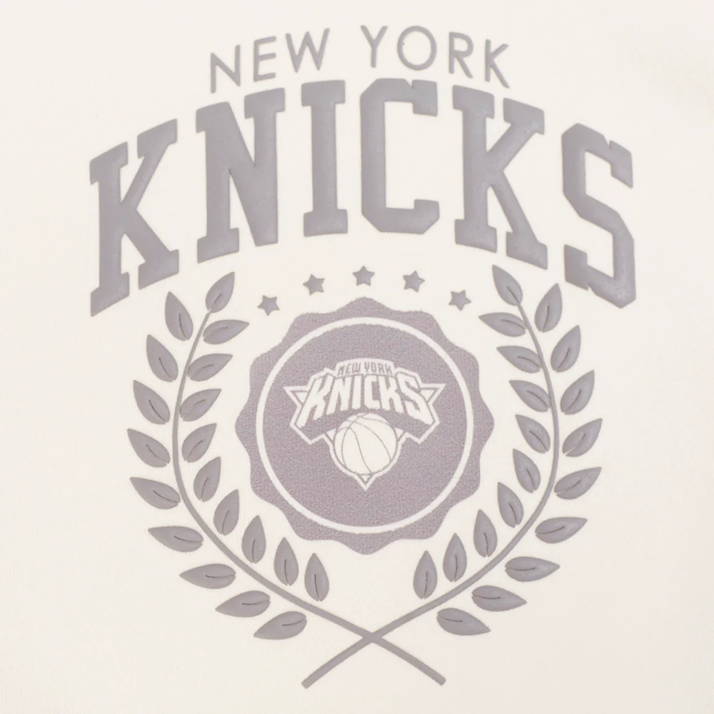 NBA NEW YORK KNICKS STREET TEAM WOMEN'S FLC CREWNECK (EGGSHELL) - Image 9