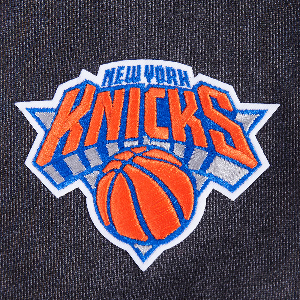 NBA NEW YORK KNICKS WASHED JEWELS WOMEN'S CREWNECK SWEATSHIRT (WASHED BLACK) - Image 8