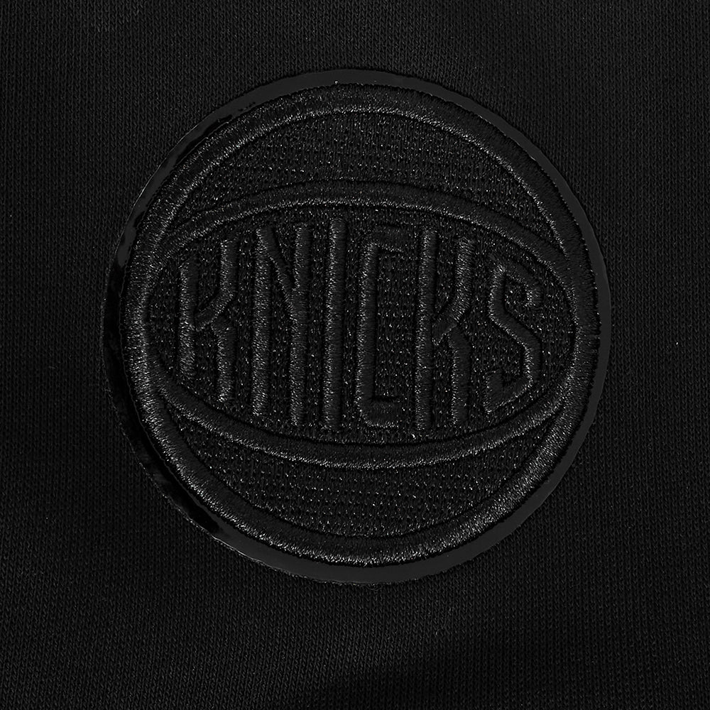 NBA NEW YORK KNICKS TRIPLE BLACK WOMEN'S FLC PO HOODIE (TRIPLE BLACK WOMEN'S) - Image 6