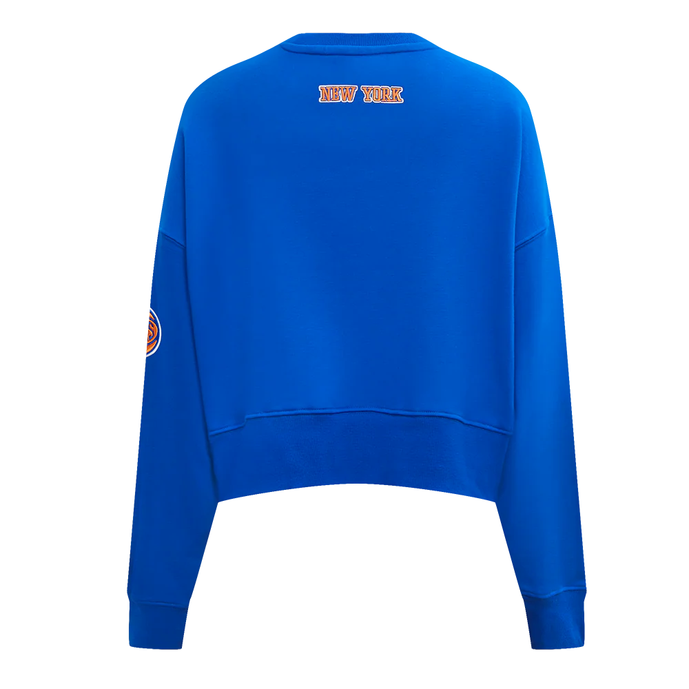 NBA NEW YORK KNICKS CLASSIC WOMEN'S CREWNECK (ROYAL BLUE) - Image 5