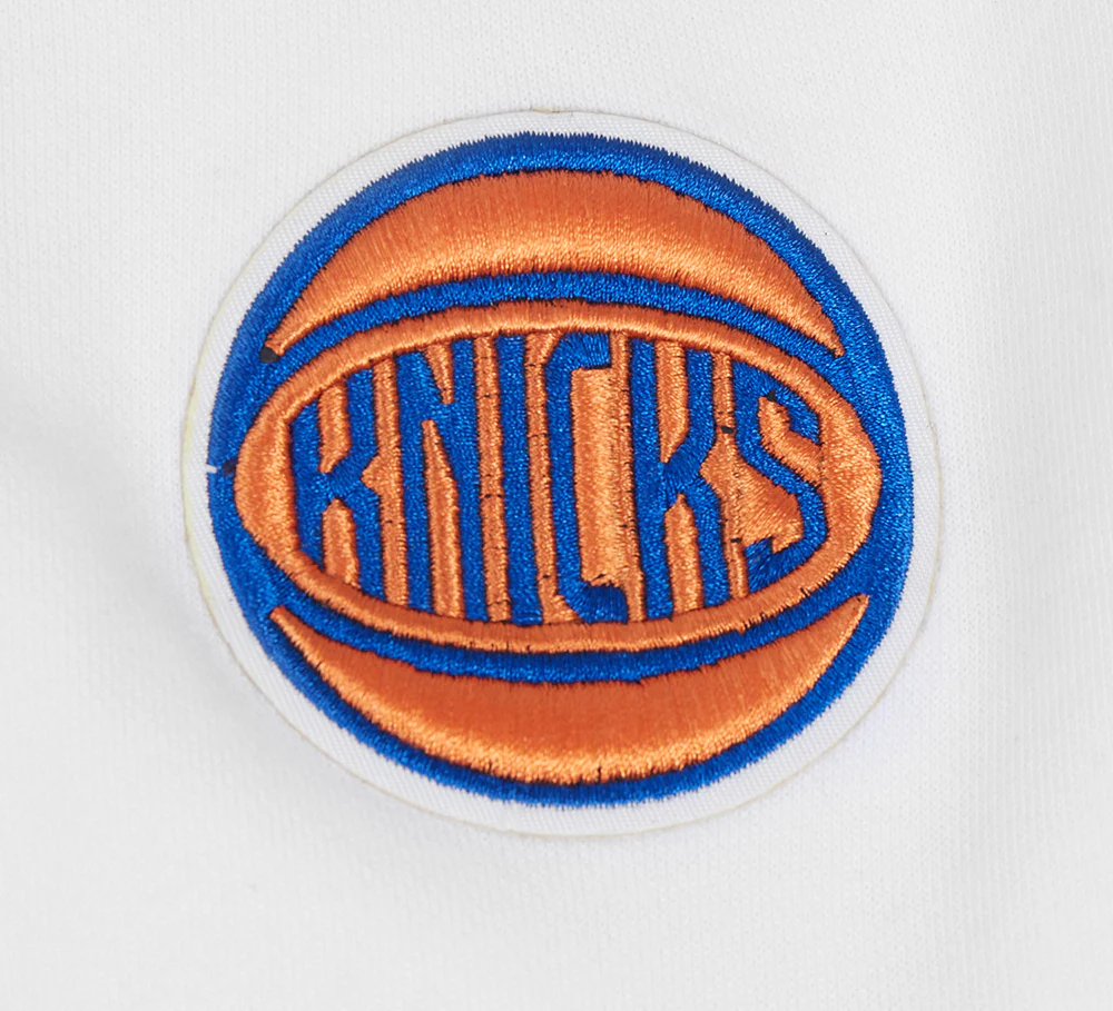 NBA NEW YORK KNICKS CLASSIC WOMEN'S FLEECE CREWNECK (WHITE) - Image 6