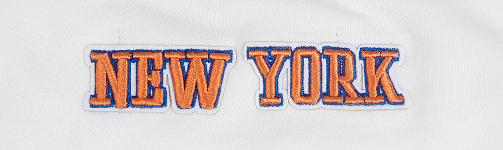 NBA NEW YORK KNICKS CLASSIC WOMEN'S FLEECE CREWNECK (WHITE) - Image 7