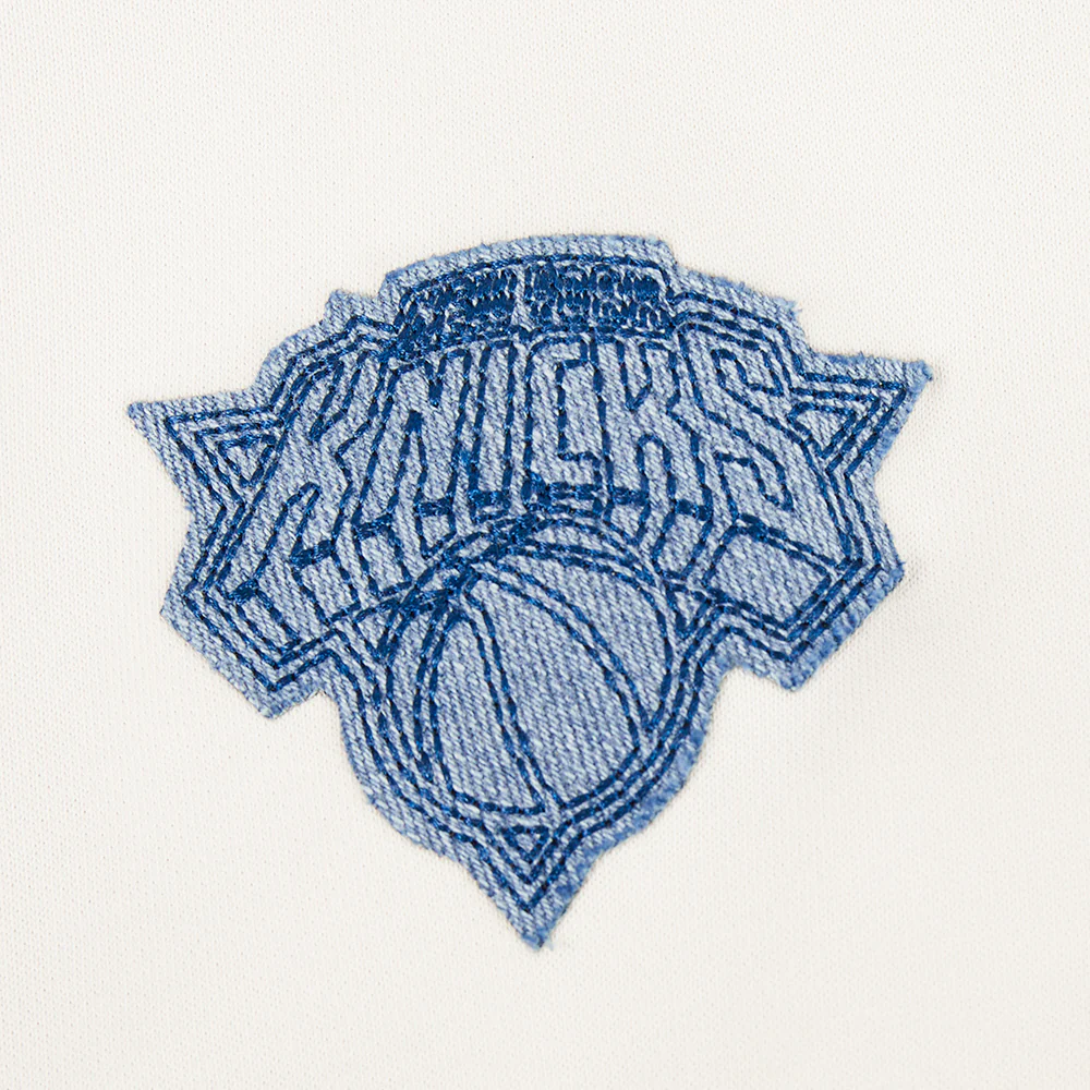 NBA NEW YORK KNICKS VARSITY BLUES WOMEN'S CREWNECK (LINEN) - Image 6