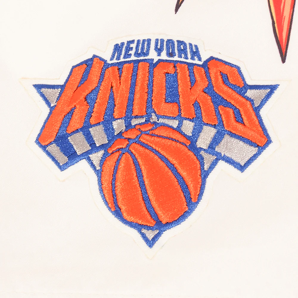 NBA NEW YORK KNICKS PARADISE WOMEN'S WOVEN SHORT (EGGSHELL) - Image 6