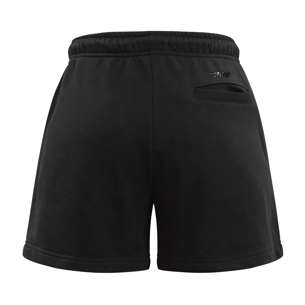 NBA NEW YORK KNICKS CLASSIC WOMEN'S FLEECE SHORT (BLACK) - Image 3