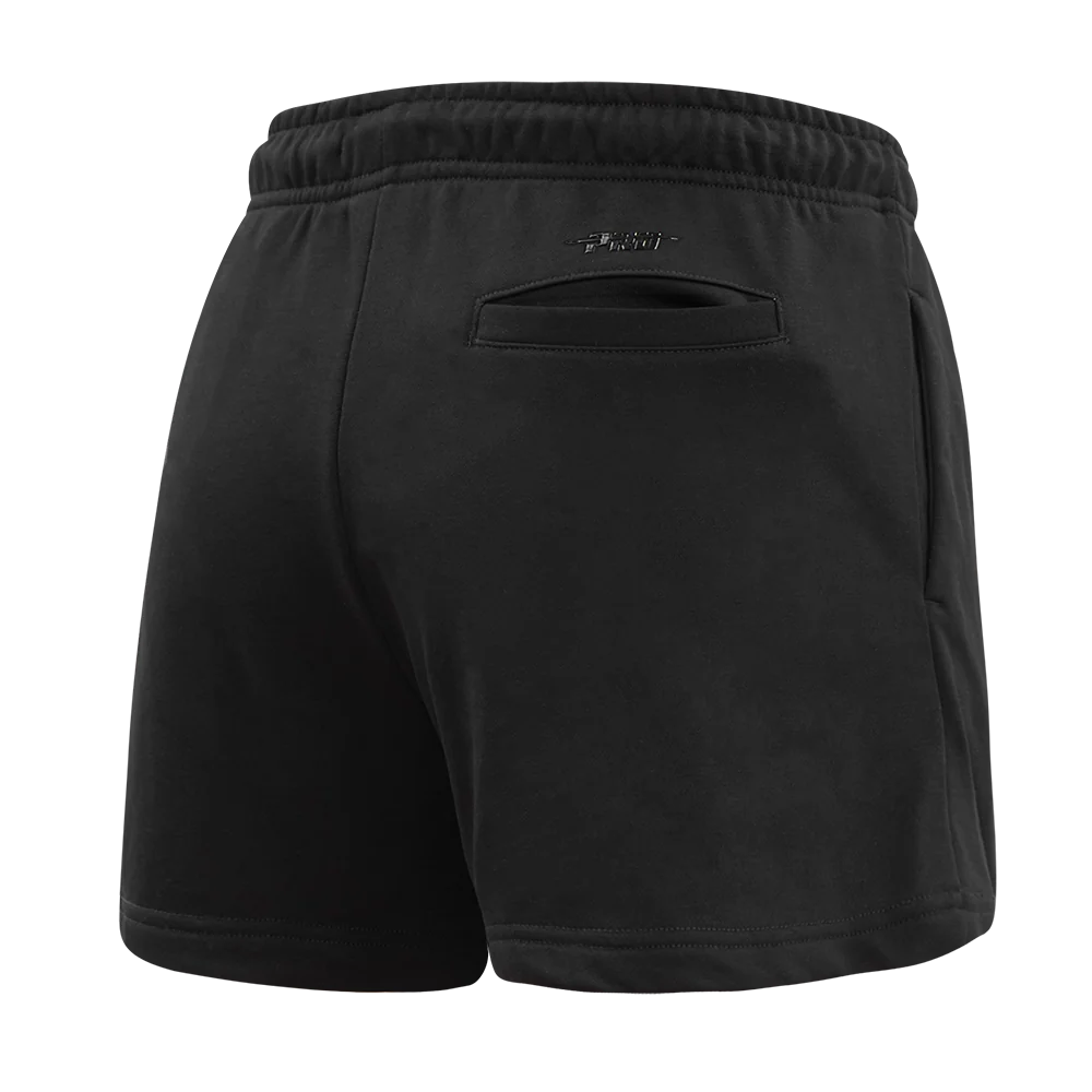 NBA NEW YORK KNICKS CLASSIC WOMEN'S FLEECE SHORT (BLACK) - Image 4