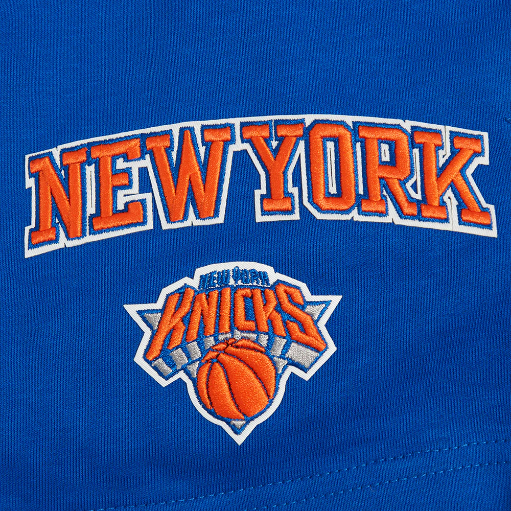 NBA NEW YORK KNICKS CLASSIC WOMEN'S FLEECE SHORT (ROYAL BLUE) - Image 5