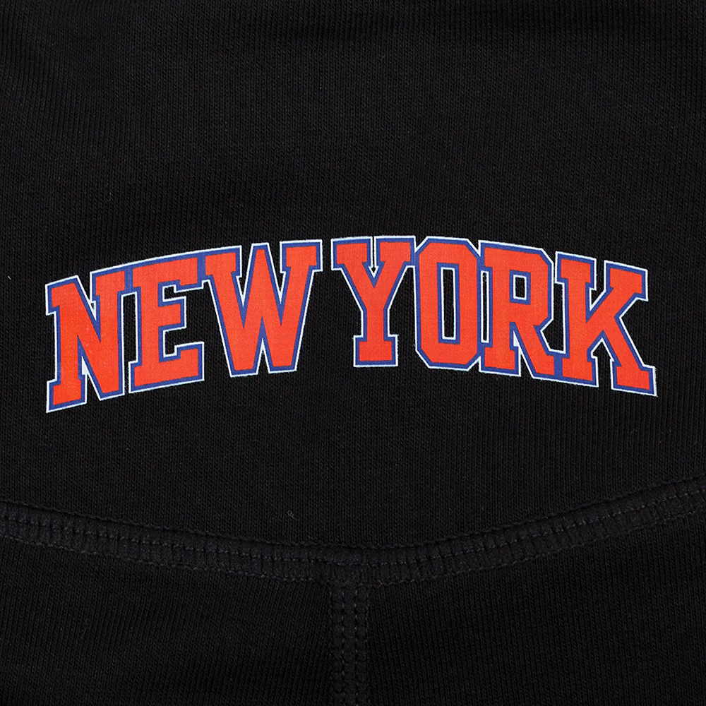 NBA NEW YORK KNICKS CLASSIC WOMEN'S COTTON BIKE SHORT (BLACK) - Image 7