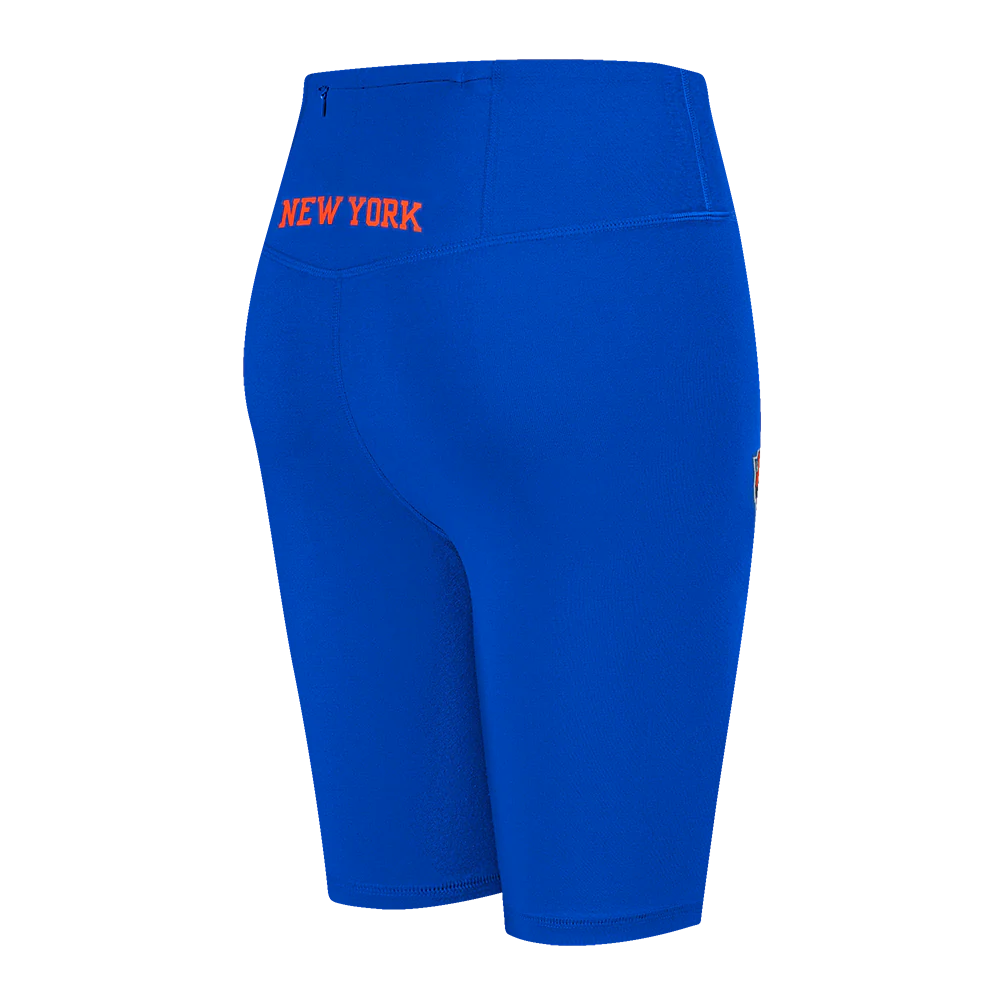 NBA NEW YORK KNICKS CLASSIC WOMEN'S COTTON BIKE SHORT (ROYAL BLUE) - Image 3
