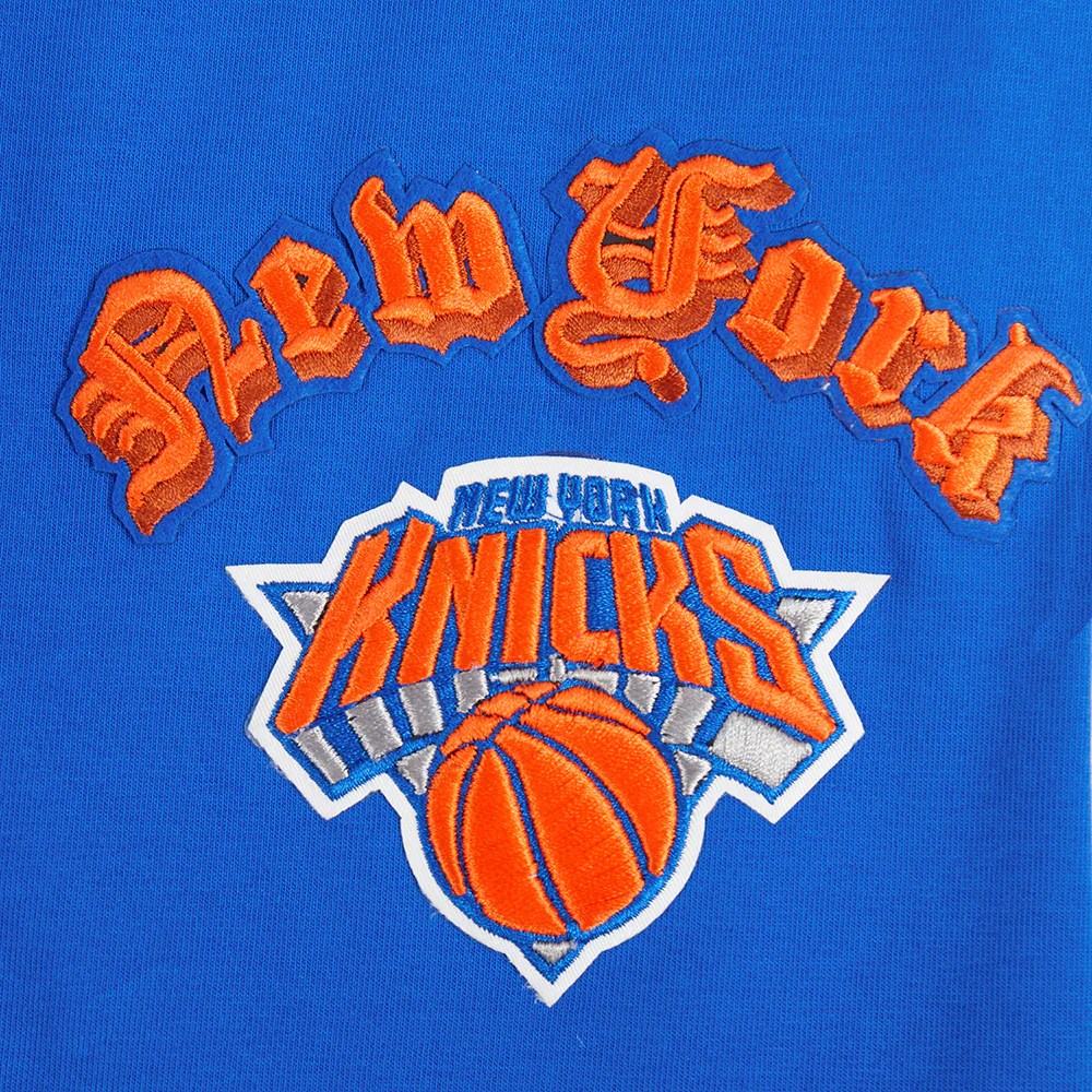 NBA NEW YORK KNICKS OLD ENGLISH WOMEN'S HW JERSEY LEGGING (ROYAL BLUE) - Image 6