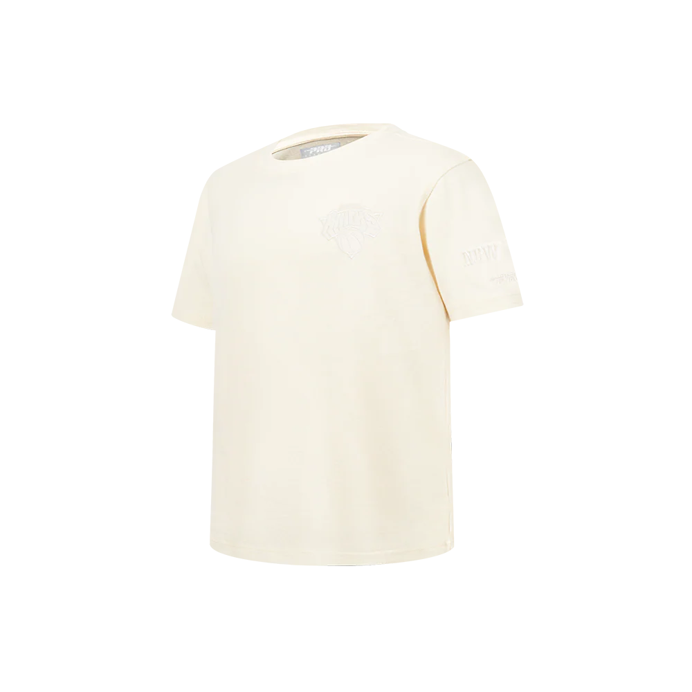 NBA NEW YORK KNICKS NEUTRAL LITTLE BOYS SHORT SLEEVE TEE (EGGSHELL) - Image 2