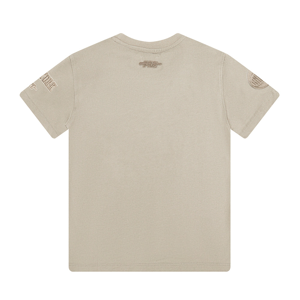 NBA NEW YORK KNICKS NEUTRAL LITTLE BOYS SHORT SLEEVE TEE (TAUPE) - Image 4