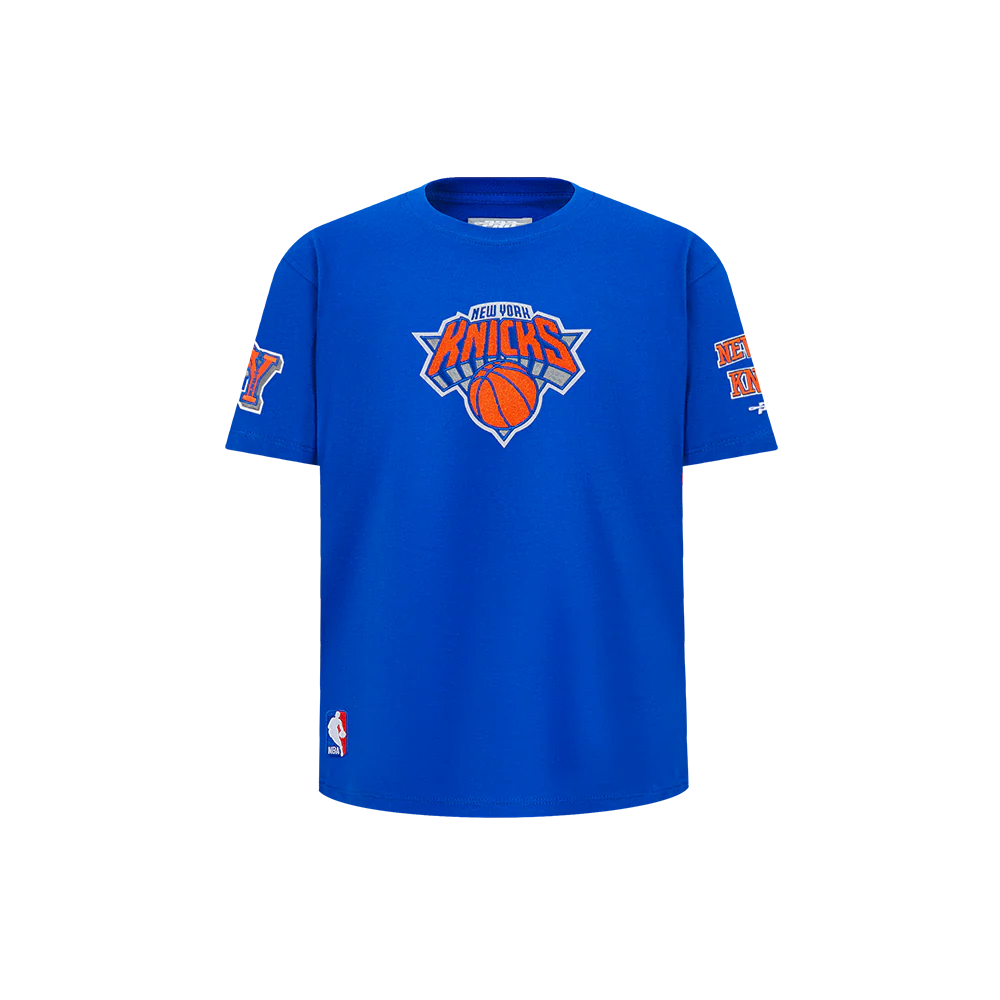 NBA NEW YORK KNICKS RETRO CLASSIC LITTLE BOYS SHORT SLEEVE TEE (ROYAL BLUE)