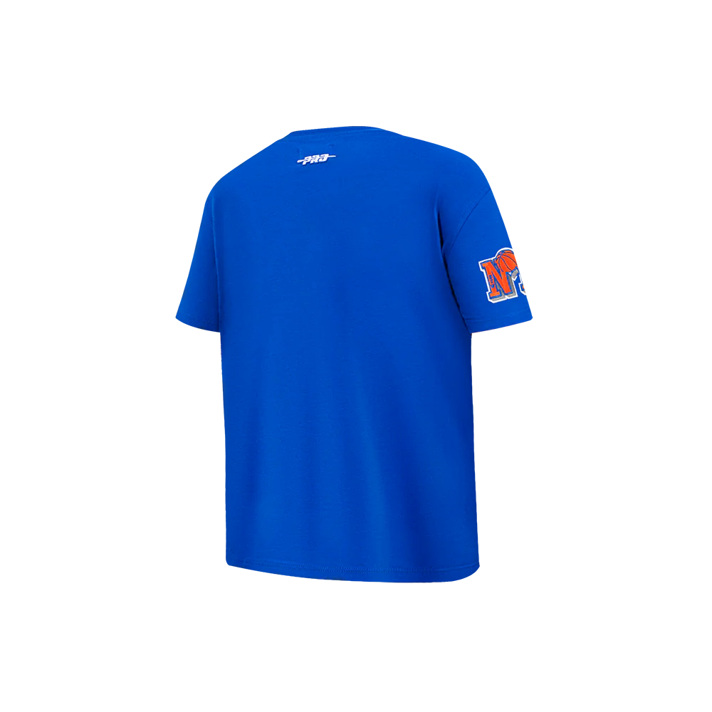 NBA NEW YORK KNICKS RETRO CLASSIC LITTLE BOYS SHORT SLEEVE TEE (ROYAL BLUE) - Image 4