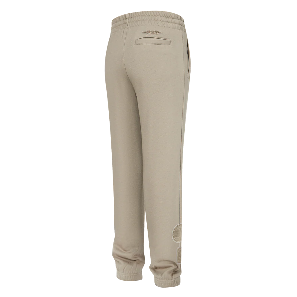NBA NEW YORK KNICKS NEUTRAL LITTLE BOYS FLC SWEATPANT (TAUPE) - Image 3