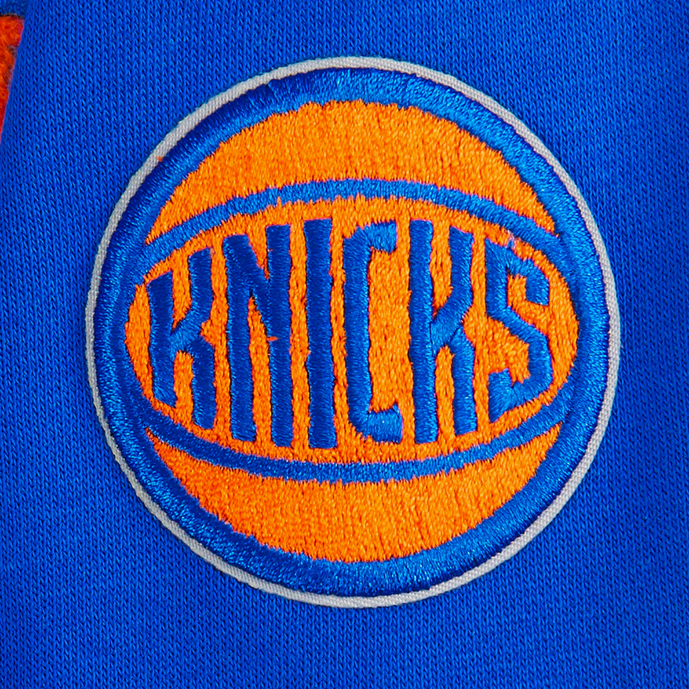 NBA NEW YORK KNICKS CLASSIC LITTLE BOYS FLEECE PULLOVER HOODIE (ROYAL BLUE) - Image 6