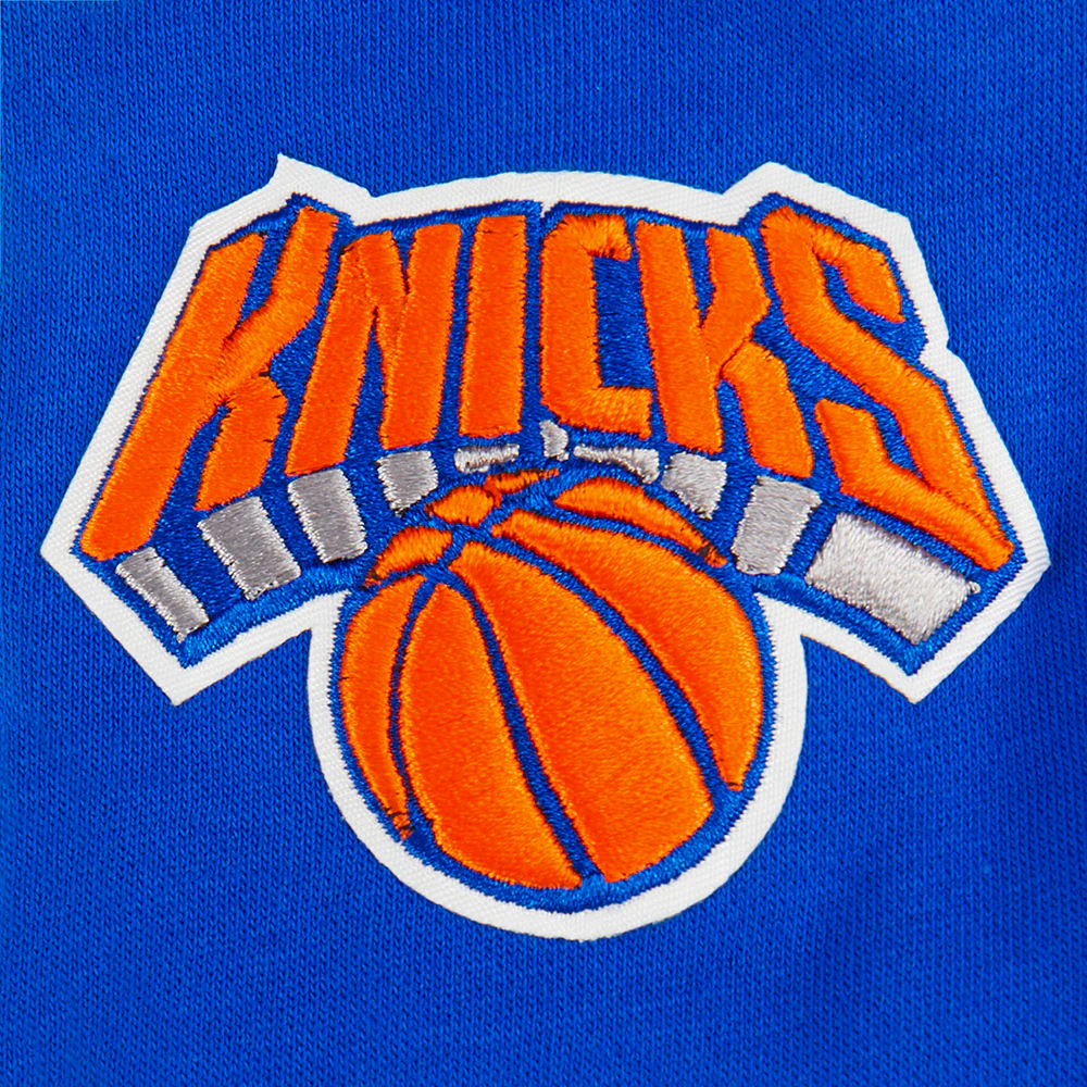 NBA NEW YORK KNICKS CLASSIC LITTLE BOYS FLEECE PULLOVER HOODIE (ROYAL BLUE) - Image 7