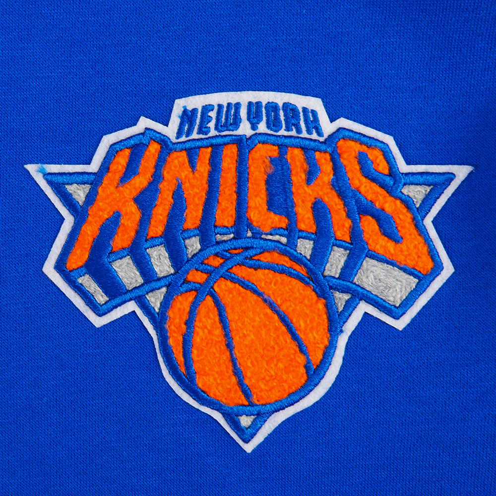 NBA NEW YORK KNICKS CLASSIC LITTLE BOYS FLEECE PULLOVER HOODIE (ROYAL BLUE) - Image 8
