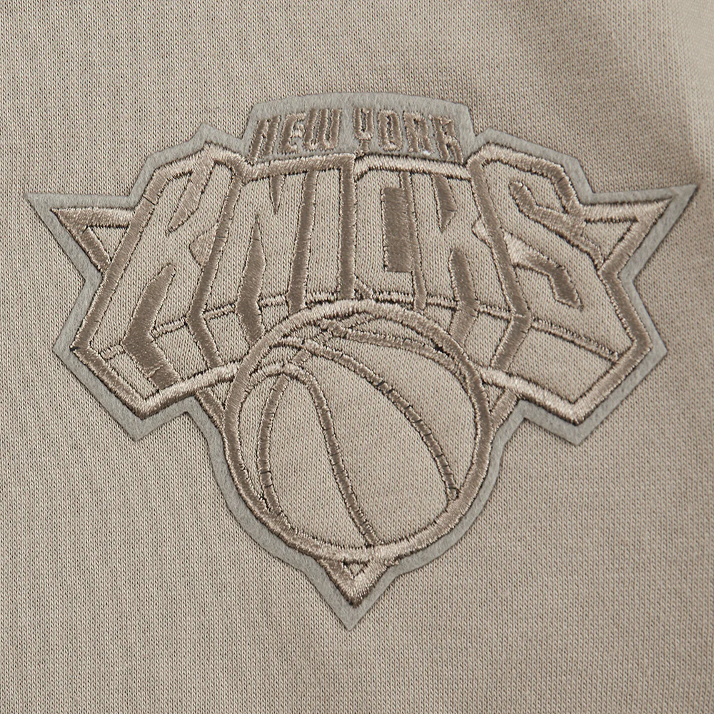 NBA NEW YORK KNICKS NEUTRAL LITTLE BOYS FLEECE PULLOVER HOODIE (TAUPE) - Image 10