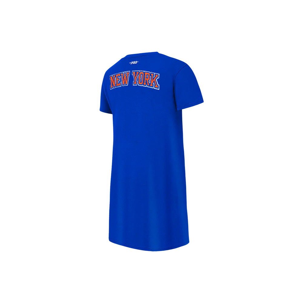 NBA NEW YORK KNICKS CLASSIC LITTLE GIRLS TEE DRESS (ROYAL BLUE) - Image 4
