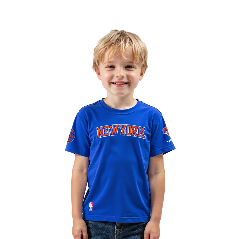 NBA NEW YORK KNICKS CLASSIC TODDLER BOYS SHORT SLEEVE TEE (ROYAL BLUE)