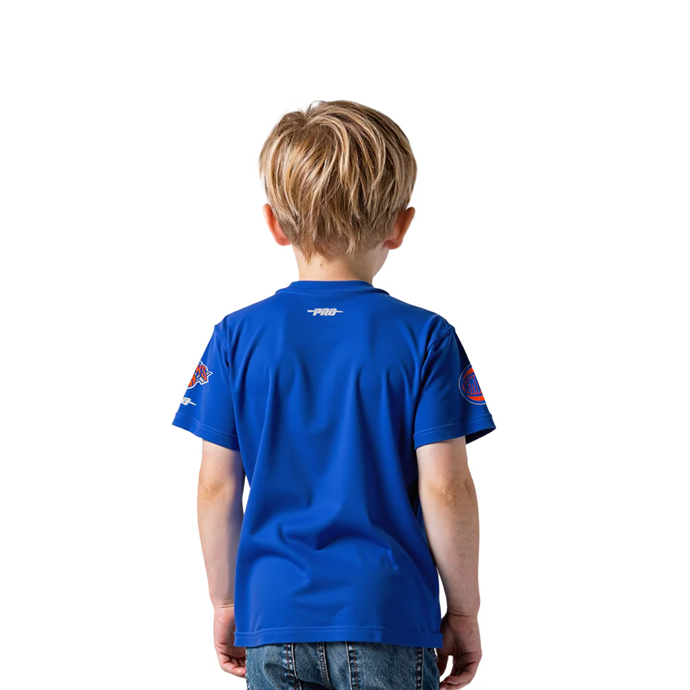 NBA NEW YORK KNICKS CLASSIC TODDLER BOYS SHORT SLEEVE TEE (ROYAL BLUE) - Image 2
