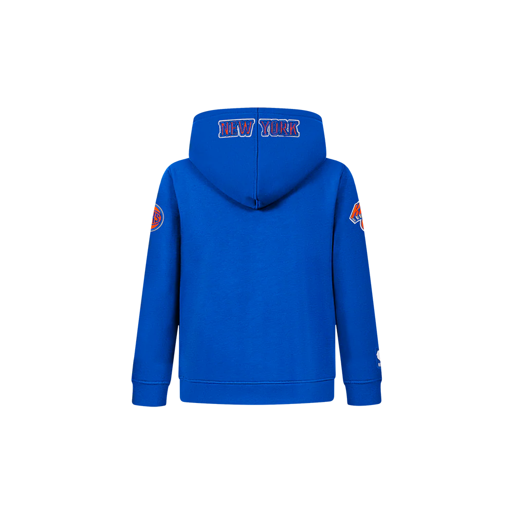 NBA NEW YORK KNICKS CLASSIC TODDLER BOYS FLC FZ HOODIE (ROYAL BLUE) - Image 3