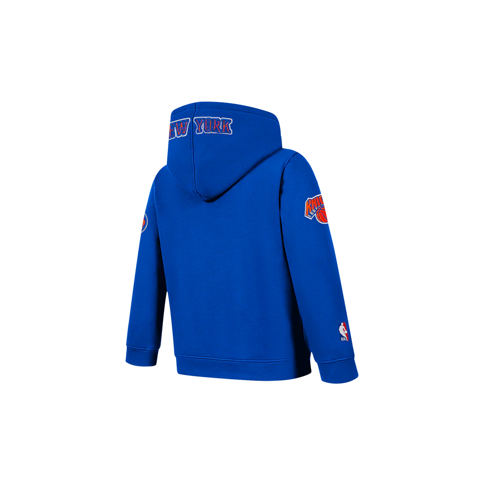 NBA NEW YORK KNICKS CLASSIC TODDLER BOYS FLC FZ HOODIE (ROYAL BLUE) - Image 4