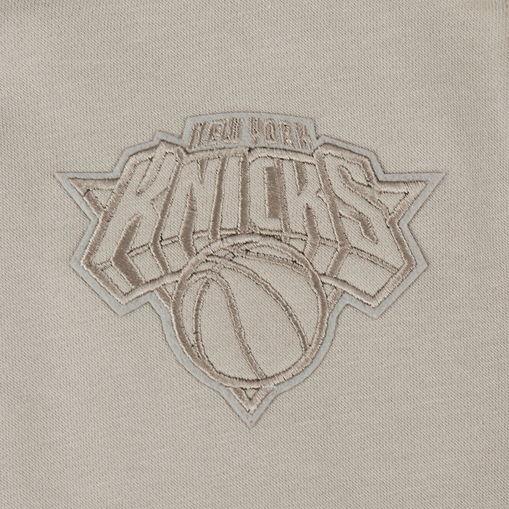 NBA NEW YORK KNICKS NEUTRAL TODDLER BOYS FLEECE PULLOVER HOODIE (TAUPE) - Image 5