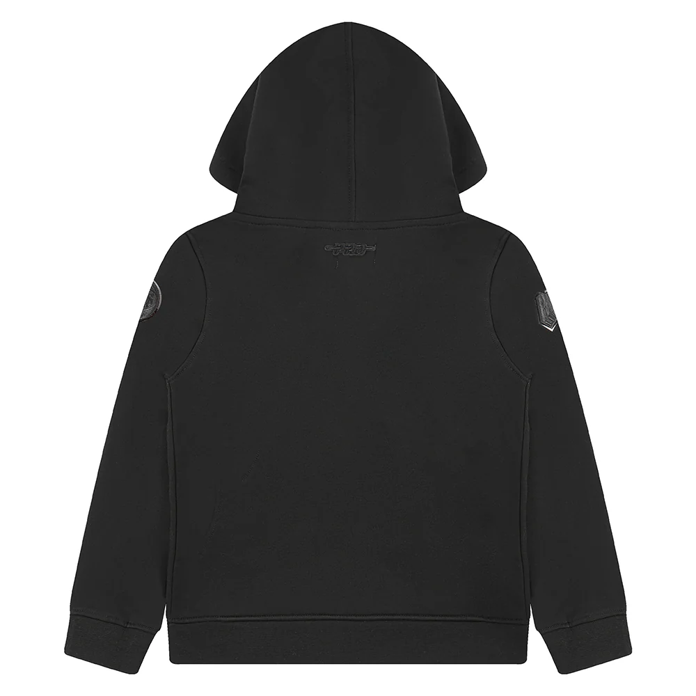 NBA NEW YORK KNICKS TRIPLE BLACK TODDLER BOYS FLEECE PULLOVER HOODIE (BLACK) - Image 4
