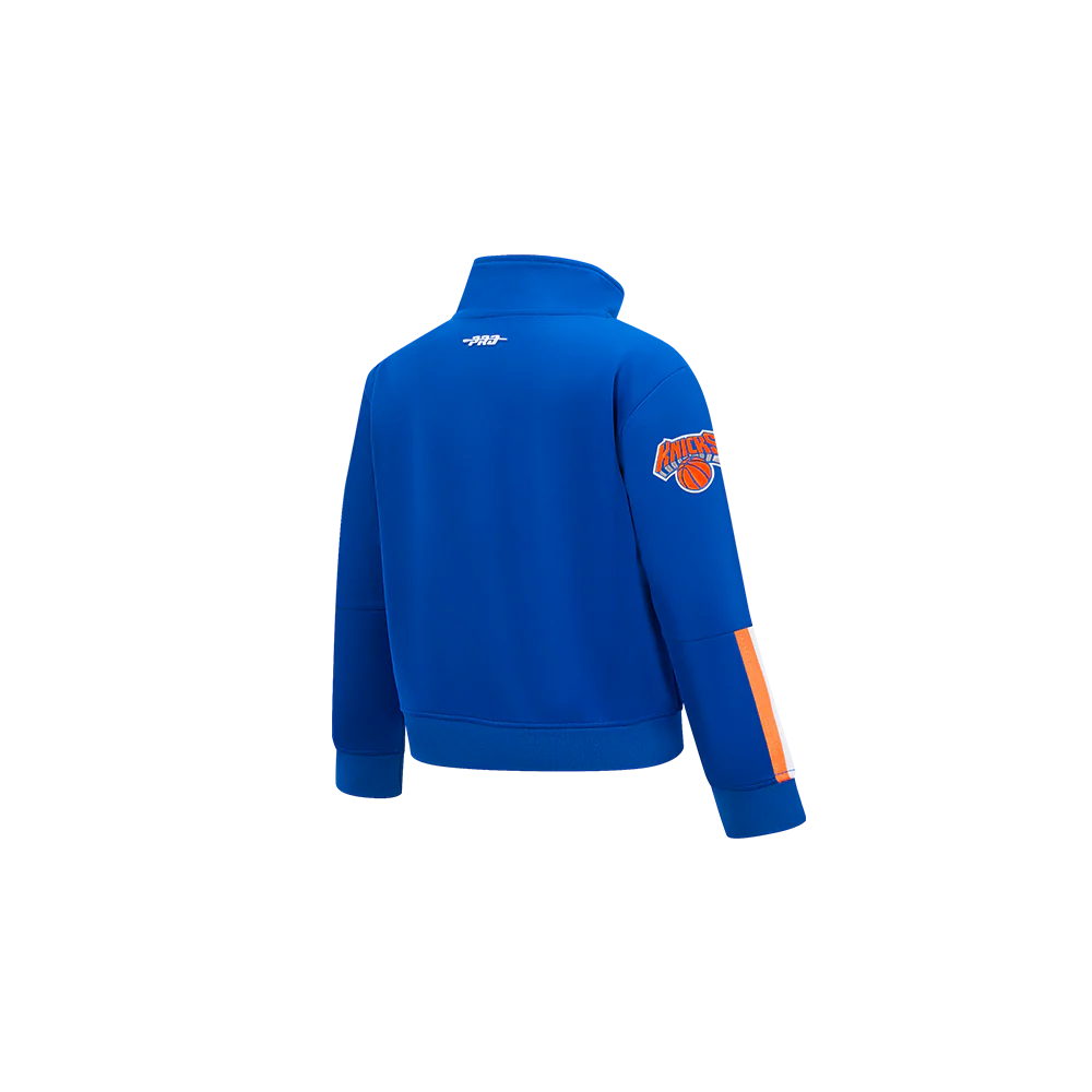 NBA NEW YORK KNICKS CLASSIC TODDLER BOYS TRACK JACKET (ROYAL BLUE/ORANGE) - Image 4