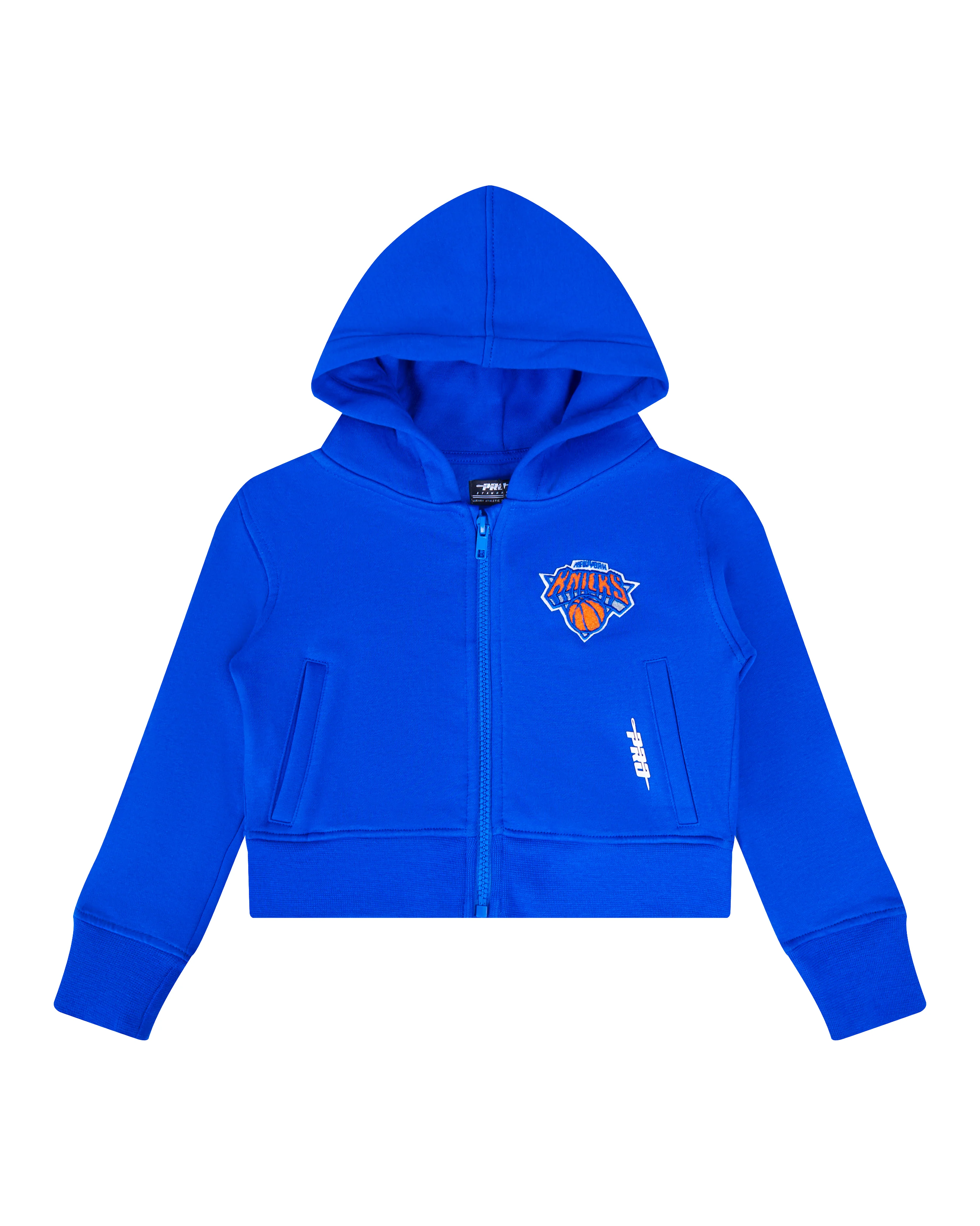 NBA NEW YORK KNICKS CLASSIC TODDLER GIRLS FLEECE FULL ZIP HOODIE  (ROYAL BLUE)