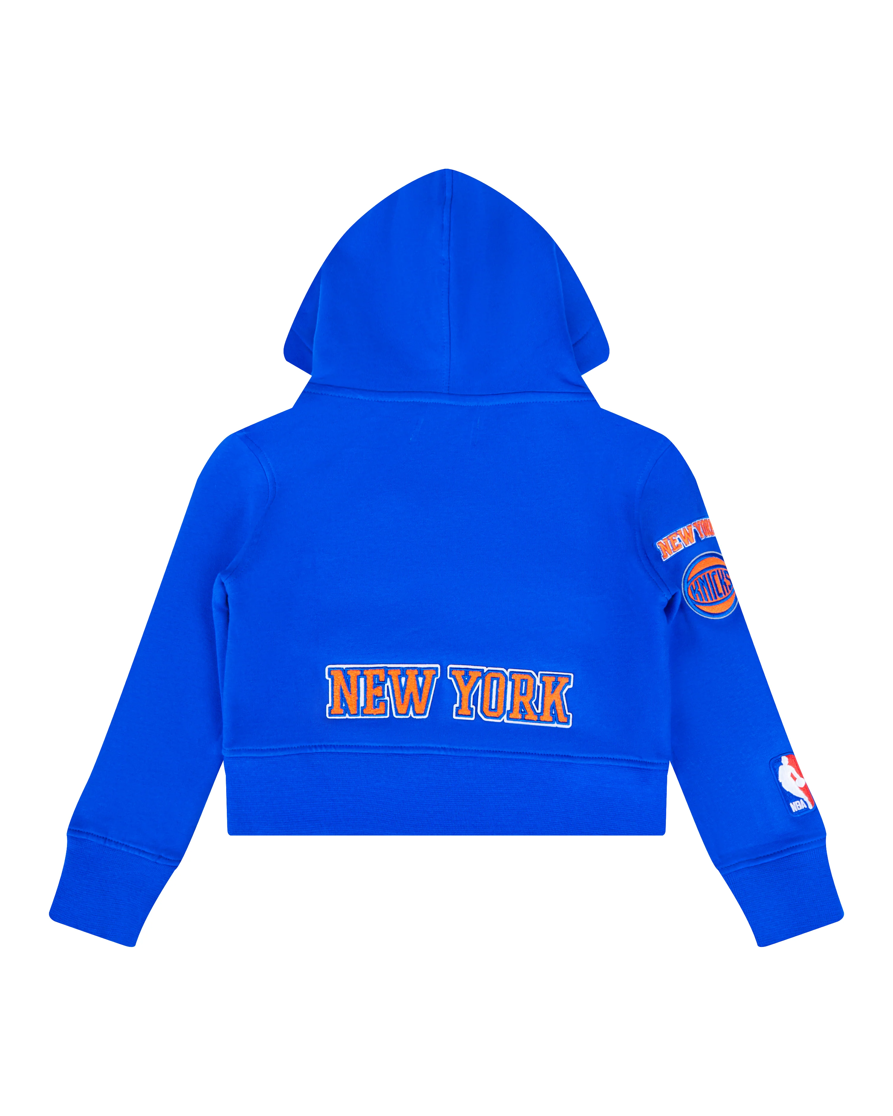 NBA NEW YORK KNICKS CLASSIC TODDLER GIRLS FLEECE FULL ZIP HOODIE  (ROYAL BLUE) - Image 2