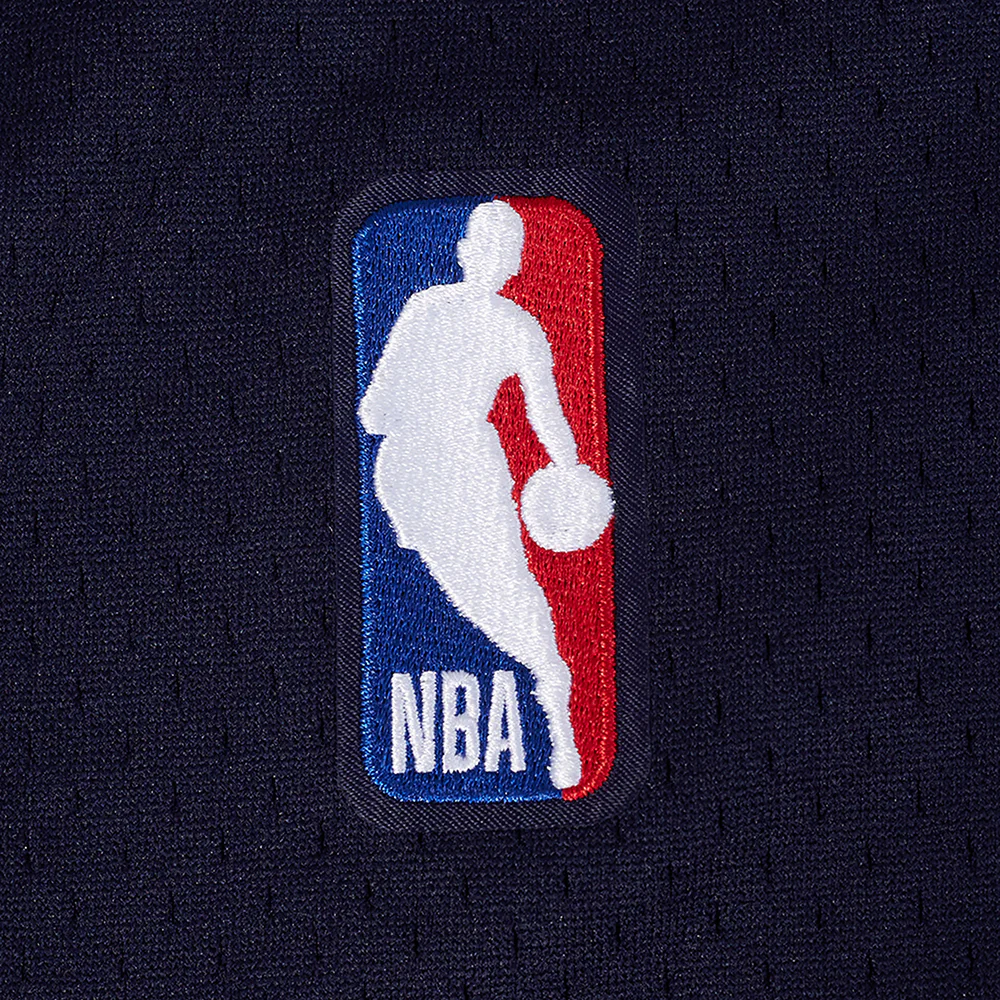 NBA NEW ORLEANS PELICANS ZION WILLIAMSON #1 CLASSIC MESH PNN MEN'S MESH BUTTON DOWN SHIRT (MIDNIGHT NAVY/RED) - Image 7