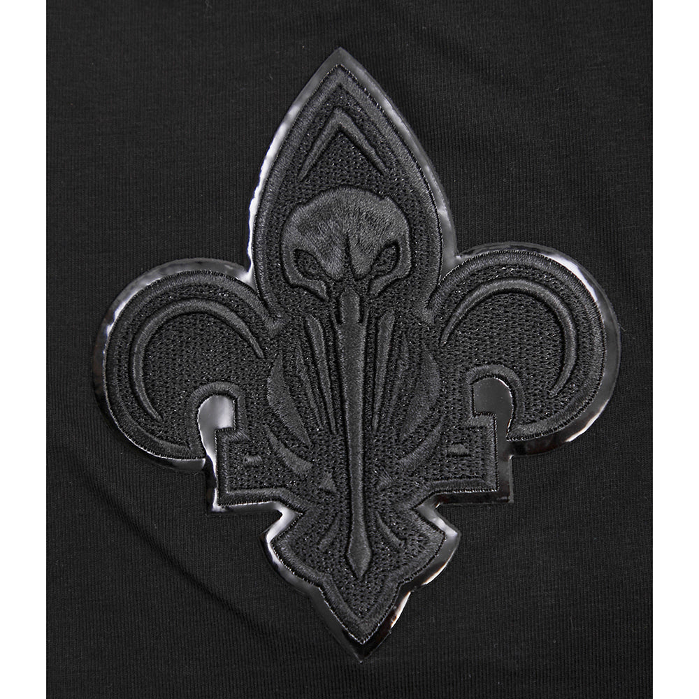 NBA NEW ORLEANS PELICANS TRIPLE BLACK MEN'S TEE (TRIPLE BLACK) - Image 8