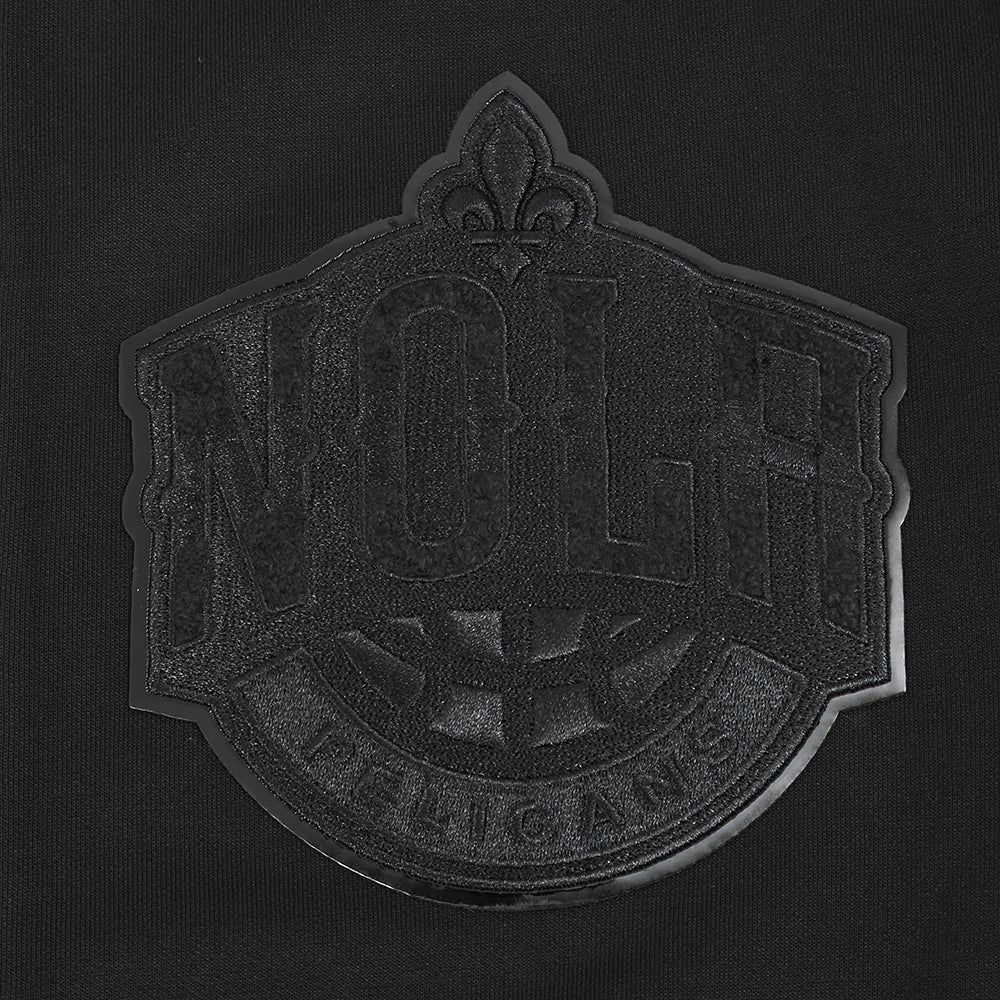 NBA NEW ORLEANS PELICANS RIPLE BLACK MEN'S DK FZ HOODIE (TRIPLE BLACK) - Image 11