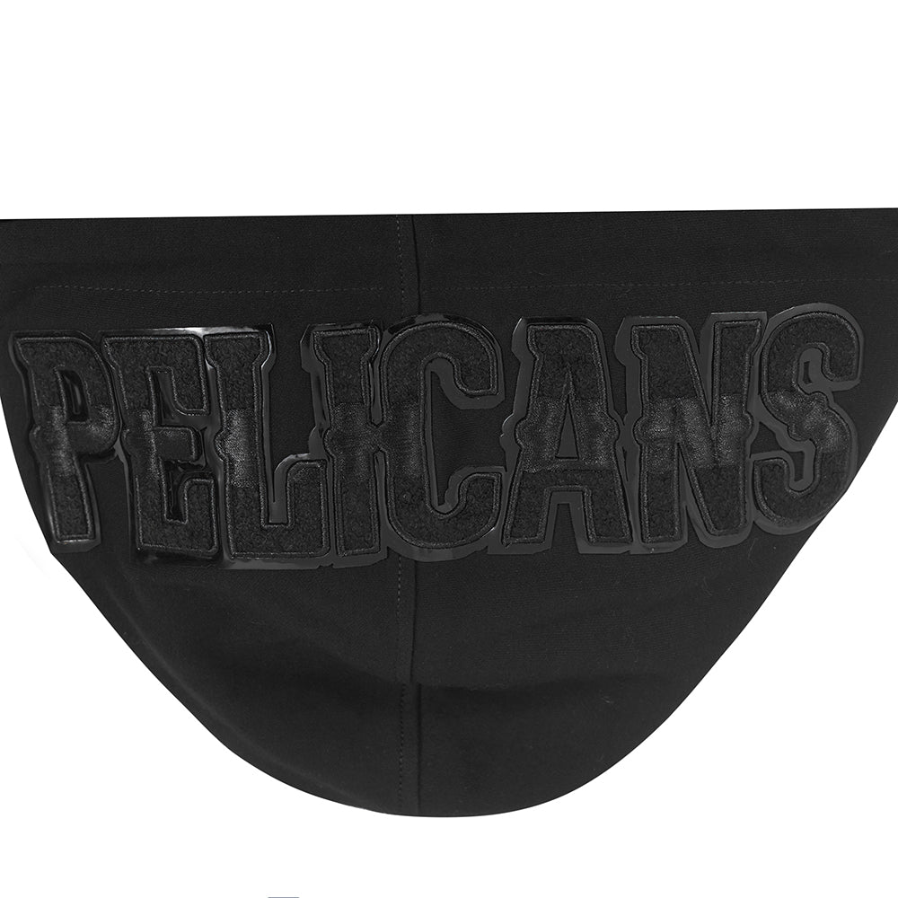 NBA NEW ORLEANS PELICANS RIPLE BLACK MEN'S DK FZ HOODIE (TRIPLE BLACK) - Image 13