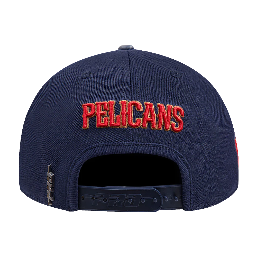 NBA NEW ORLEANS PELICANS SCRIPT TAIL WOOL SNAPBACK (MIDNIGHT NAVY) - Image 5