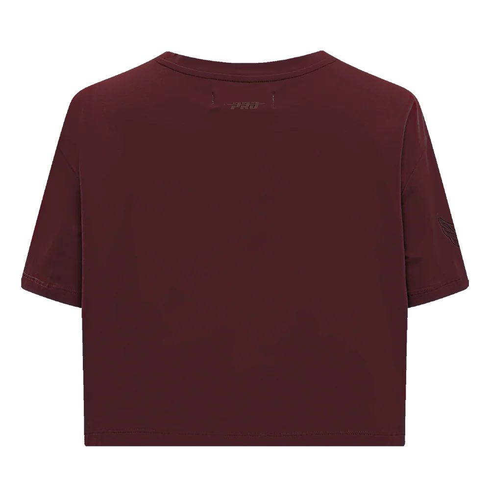 NBA NEW ORLEANS PELICANS NEUTRAL SINGLE JERSEY BOXY TEE (WINE) - Image 4