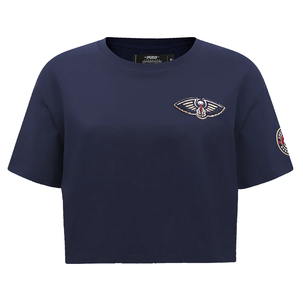 NBA NEW ORLEANS PELICANS CLASSIC SINGLE JERSEY BOXY TEE (MIDNIGHT NAVY)