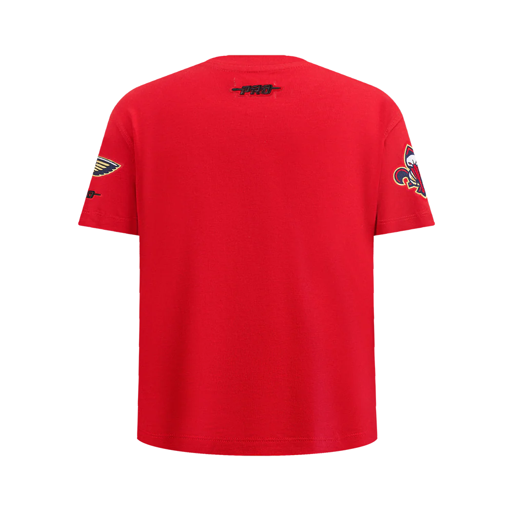 NBA NEW ORLEANS PELICANS CLASSIC BIG BOYS SJ TEE (RED) - Image 3